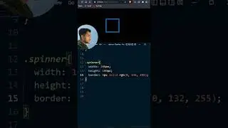 Making a cool loading spinner in just 15 lines of CSS #shorts