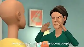 Caillou gets drunk at the bar/grounded 