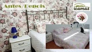 DIY - Antes e Depois do quarto - Reforma passo a passo - Decoração