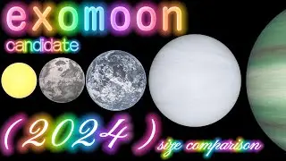 『🌕candidate🌗exomoon🌑』Size Comparison (2024)