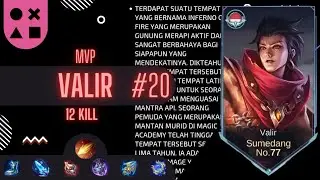 Gini cara Valir MVP + 12 kill 🔥 #valir #valirgameplay #valirmobilelegend