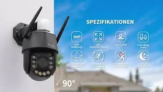 5MP 30X Optischer Zoom Überwachungskamera Outdoor WiFi mit Preset Position und Cruise Zoom