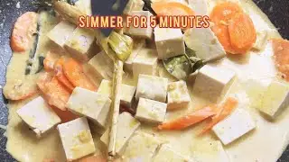 How To Make CREAMY TOFU Recipe |  With Carrot by Kitchennat | Vegetarian Dish Recipe #shortvideo