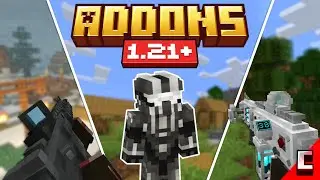 Top 5 MEJORES ADDONS de ARMAS para Minecraft BEDROCK 1.21+