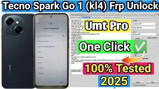 Tecno spark go 1 (kl4) frp unlock umt one click ✅