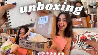 UNBOXING: comprei coisinhas de papelaria, caderno e lookinhos de treino 🎁🎀