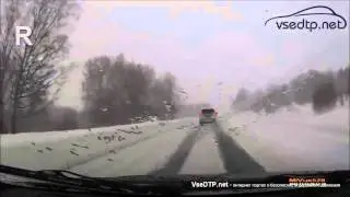 15.12.2015 Страшное лобовое столкновение на загородной трассе