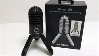 Samson Meteor Mic USB Studio/Podcast Mikrophone Black Unboxing