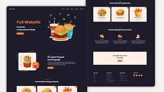 Build a Complete Responsive Website Using HTML And CSS   Food & Restaurant Website Design