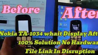Nokia 105 TA-1034 Wite Display After Flash 100% Solution File Link In Discruption