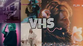How do I edit a VHS photo effect | Picsart Editing
