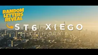 Cinematic random letter reveal title animation after effects