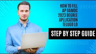 ap degree online application oamdc              2023 Telugu lo