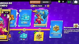 ZERANDO O BRAWL PASS DO BRAWL STARS: SERÁ QUE CONSEGUIMOS?🤔🍷😎#pedrinhogamertop1000k #pedrinhogamerto