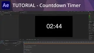 After Effects Tutorial - Creating a Countdown Timer Using Expressions