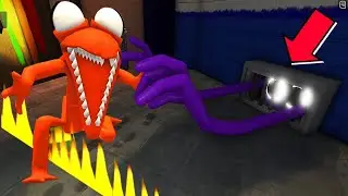 VIREI O MONSTRO LARANJA NO RAINBOW FRIENDS e VIREI AMIGO DO MONSTRO ROXO! CHAPTER 3