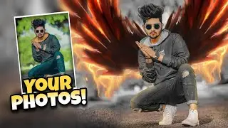 Fire Wings Creative Picsart Photo Editing | Skay Studios