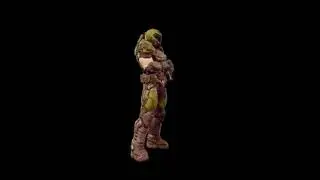 low quality doom slayer spinning