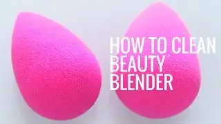 How To Clean Your Beauty Blender | Best Beauty Blender Hack! | Eman