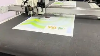 Printed PVC sheet roll to sheet cutting at Ireland customer factory