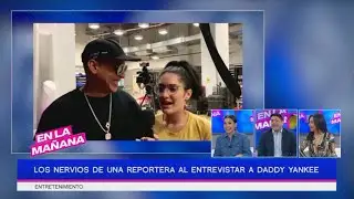 Los nervios de una reportera al entrevistar a Daddy Yankee| Tildan de pasada de moda a Paulina Rubio