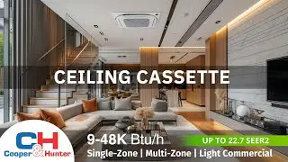 Introducing the 4-Way Ceiling Cassette Units by Cooper&Hunter