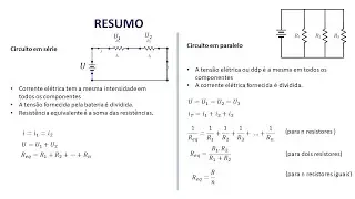 Revisão Resistores em Série e Paralelo (Exercícios resolvidos e teoria)