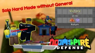 (Doomspire Defense) Solo Hard Mode Win without General (attempt #7) OUTDATED