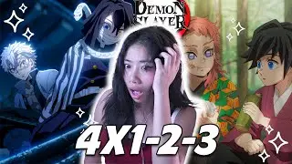 THE HASHIRA TRAINING ARC BEGINS!🔥DEMON SLAYER Season 4 Episode 1, 2 & 3 Reaction