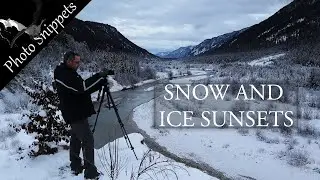 Landscape photography: Snow and ice sunsets