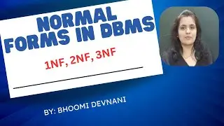 Normal Forms in DBMS | 1nf | 2nf | 3 nf | normalization in dbms