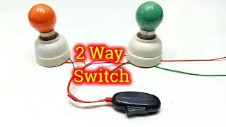 How to wire 2 way light switch, two way switch wiring, light switch connection, two way switch