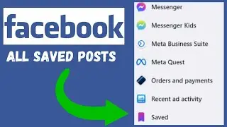 How to Find All Saved Posts and Videos on Facebook Laptop/PC