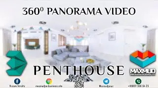 Penthouse interior design 360video