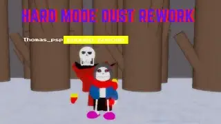 Hard Mode Dust rework I Undertale Au's fight I ROBLOX