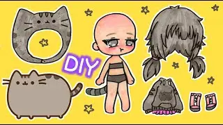 How To draw Gacha Pusheen Outfit #drawing #paperdiy