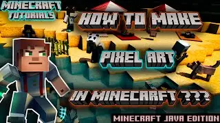 How to make Pixel Art in Minecraft?