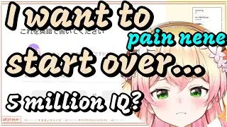 5 million IQ Nenechi wants to redo the placement test, it's only the beginning.[hololive/Eng Sub]