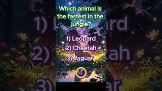 Can You Guess the Fastest Jungle Animal? 🐾🏃‍♂️ | Quick Quiz Challenge!  #shorts #shortsviral #short