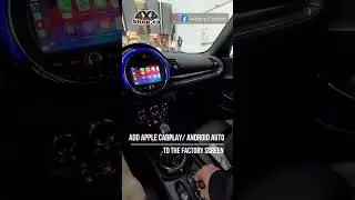 Add Apple CarPlay Android Auto to Mini Cooper Factory Screen
