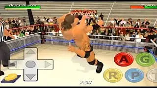 ROCKBOTTOM | THE ROCK vs RUSEV | WRESTLING REVOLUTION 3D | ANDROID GAMEPLAY | WR3D |  WWE