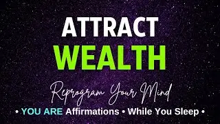 Attract WEALTH While You Sleep 😴 8 hours YOU ARE Affirmations for Abundance and Wealth + Dark Screen