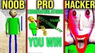 NOOB vs PRO vs HACKER | Baldi's Basics in Education and Learning