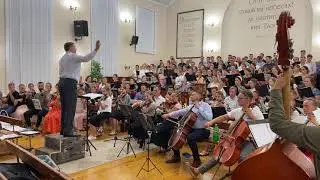 ВЕЛИКИЙ  БОГ| Репетиция сводного хора,и симфонического оркестра МСЦ ЕХБ|
