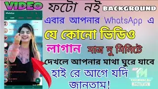 How To Make A WhatsApp Background Video Live Thame | কি ভাবে WhatsApp ব্যাকগ্ৰাউন্ড এ ভিডিও লাগাবেন।
