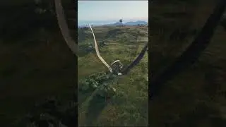 Incredible Raptor VS Pteranodon fight #evrima #theisle #funny