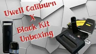 Uwell Caliburn x Black kit new Device Unboxing