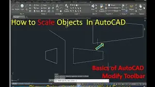 How to use scale command in autocad, how increase or reduce size of object in autocad