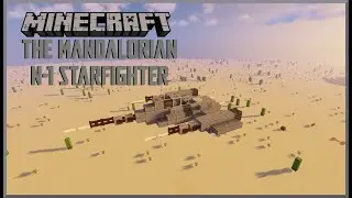 Minecraft: Star Wars The Mandalorian N-1 Starfighter [Tutorial] The Book of Boba Fett