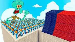 200x SQUIDWARD + 1x GIANT vs EVERY GOD Totally Accurate Battle Simulator TABS